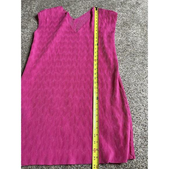 Long Tall Sally Lightweight Pink Dress Womens Size Small Sleeveless V Neck - Picture 6 of 7